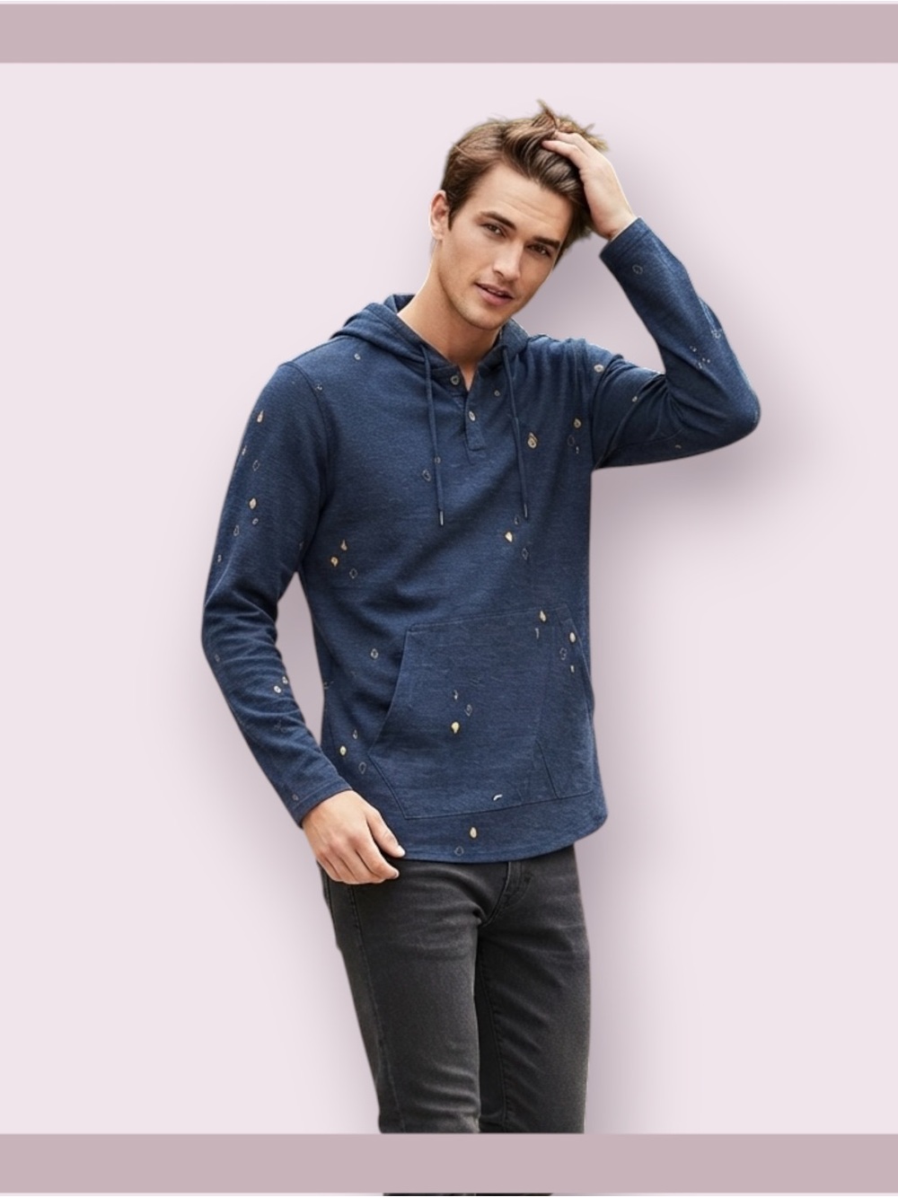 Volcom Tossed Stone Hooded Henley